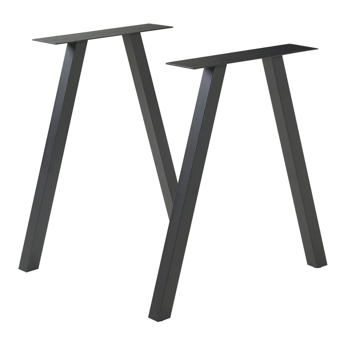 Conjunto de 2 estruturas de mesa Heustreu DIY aço [en.casa] 70x4