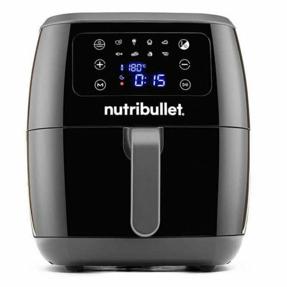 Fritadeira sem óleo nutribullet air fryer xxl digital preto 7 l