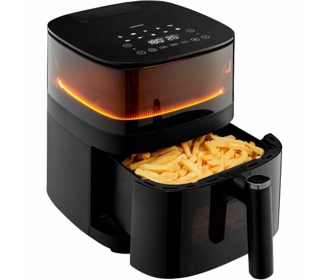 Fritadeira sem óleo medion preto 1500 w 5 l