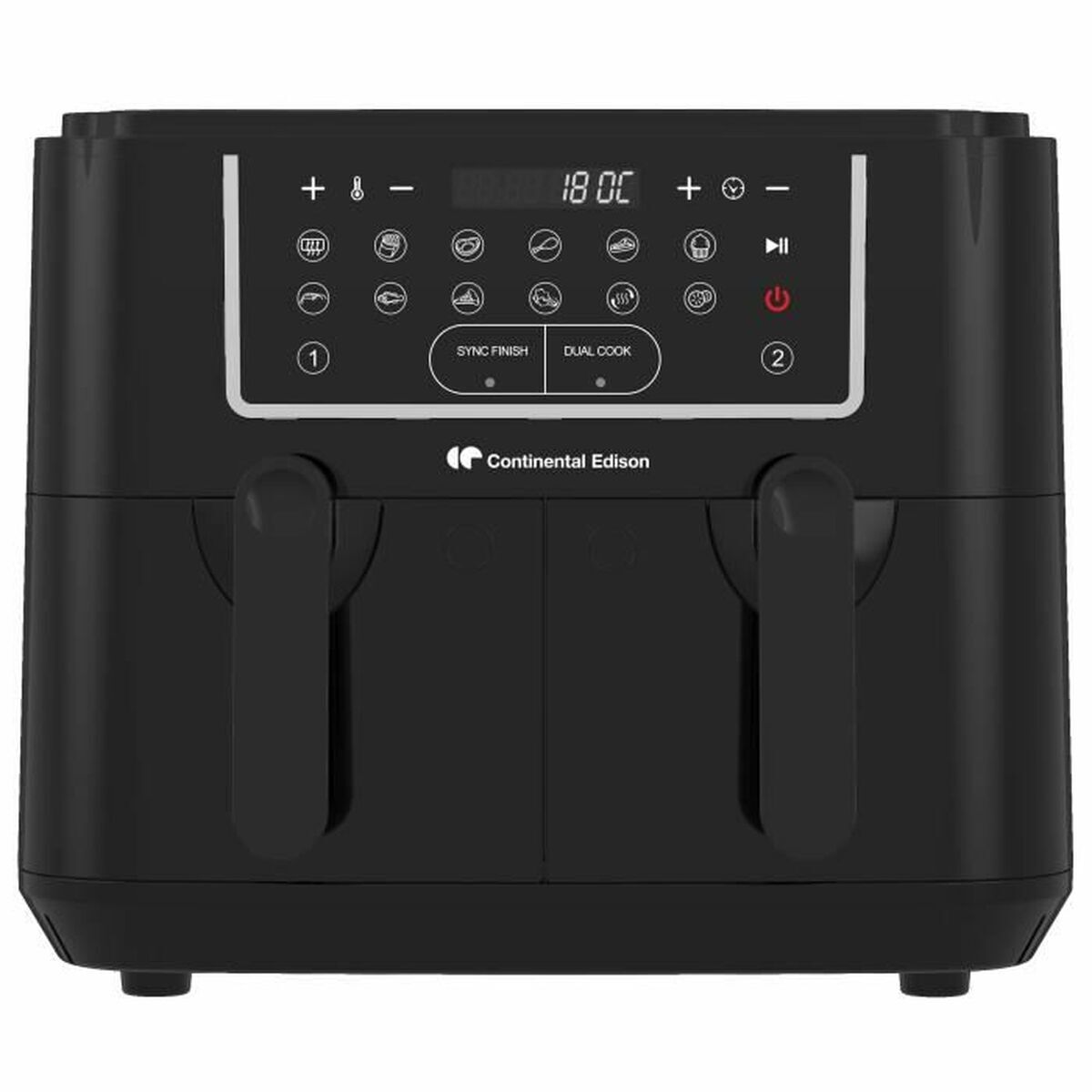 Fritadeira sem óleo continental edison preto 2400 w 9 l