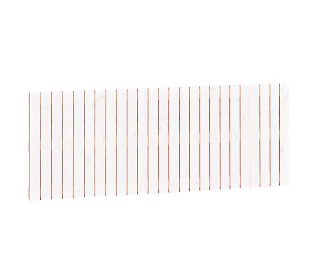 Vidaxl cabeceira de parede 159,5x3x60 cm pinho maciço branco