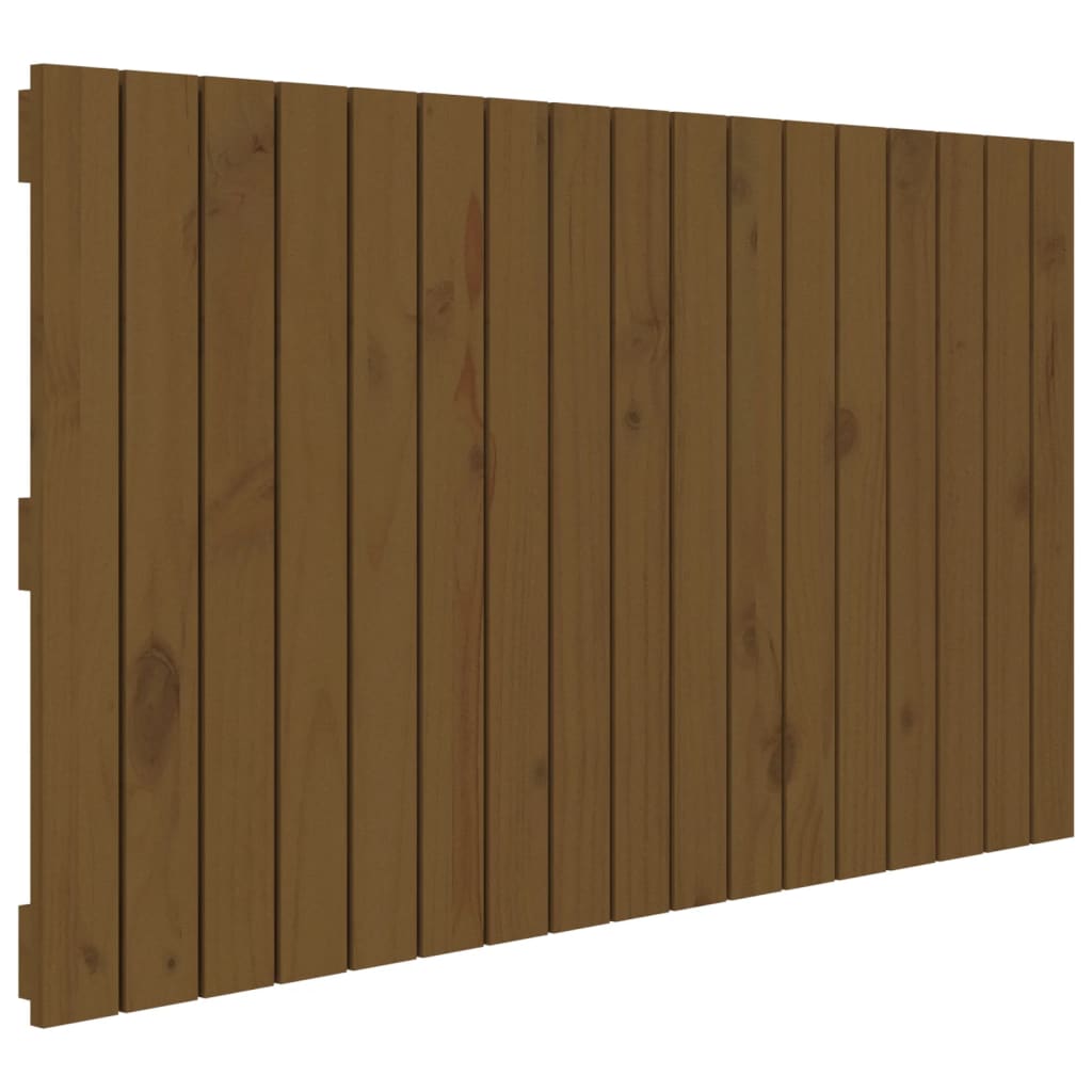 Vidaxl cabeceira de parede 108x3x60 cm pinho maciço castanho-mel