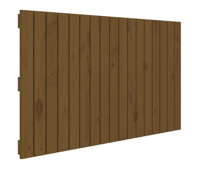 Vidaxl cabeceira de parede 108x3x60 cm pinho maciço castanho-mel