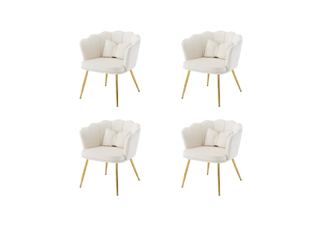Conjunto de 4 candeirâoes de veludo
