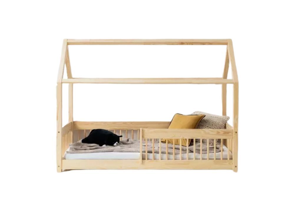 Cama infantil cabine de madeira montessori mila 80x140cm 70x140cm