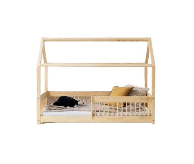 Cama infantil cabine de madeira montessori mila 80x140cm 70x140cm