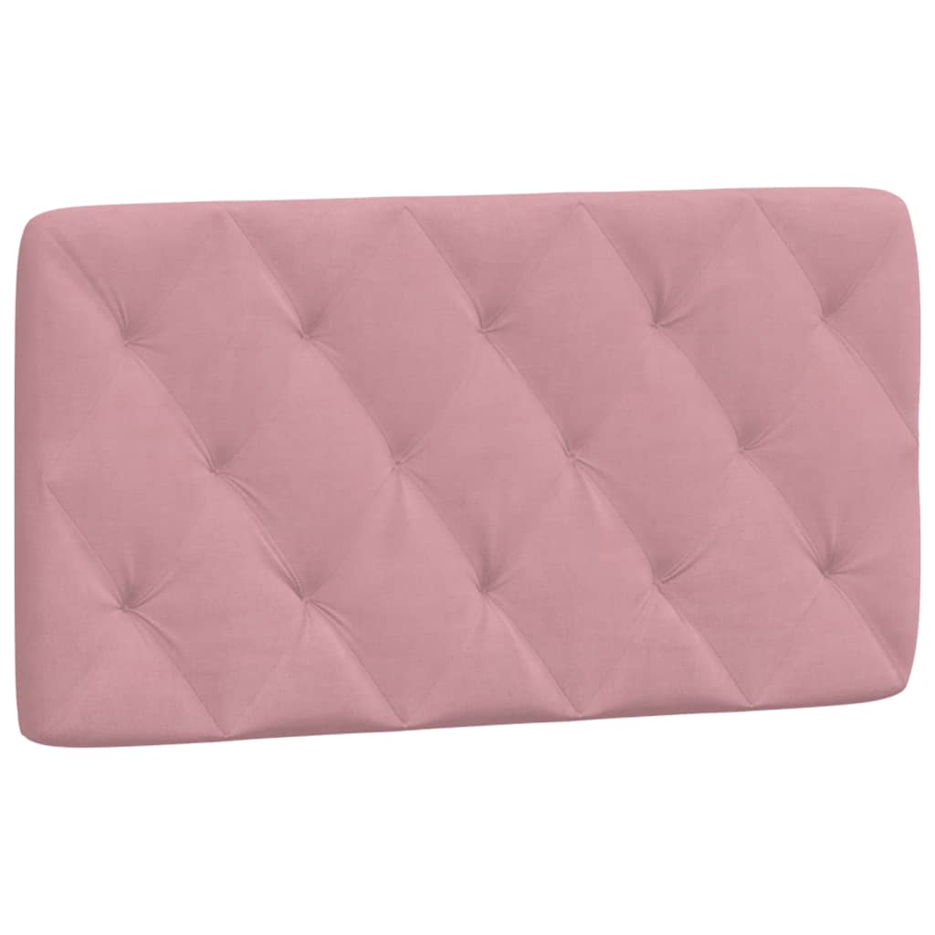 Vidaxl almofadão de cabeceira 100 cm veludo rosa