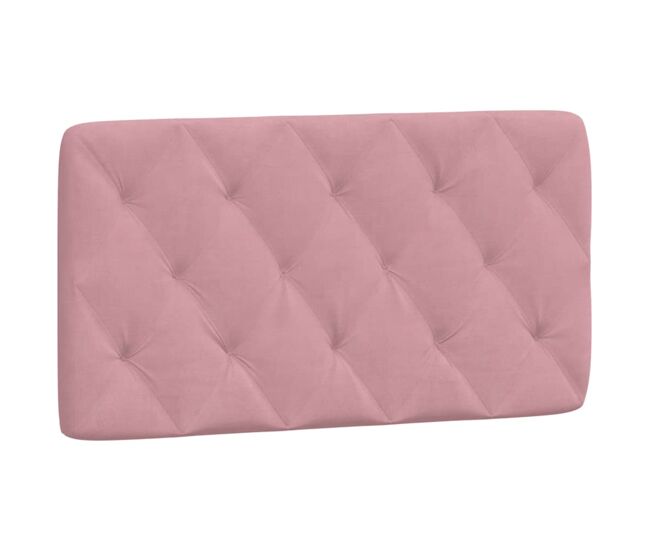 Vidaxl almofadão de cabeceira 100 cm veludo rosa