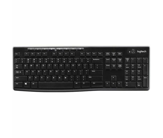 Teclado sem fios logitech francês preto azerty