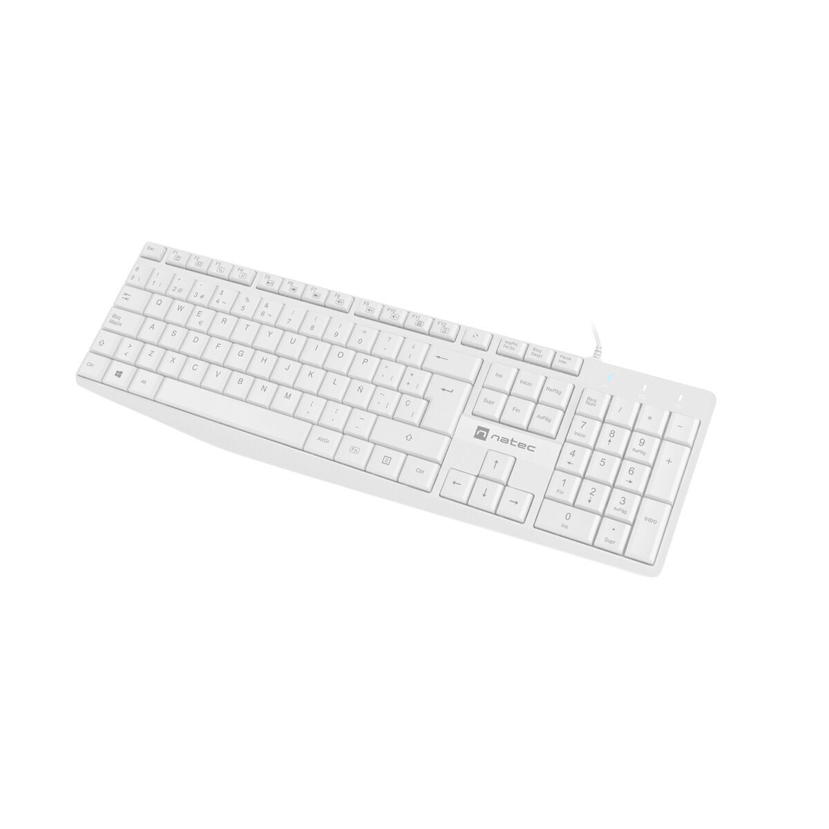 Clavier natec nautilus slim qwerty espanhol