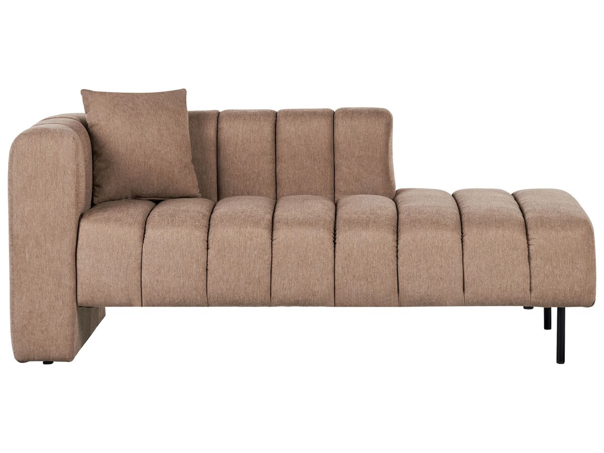 Beliani Chaise longue à esquerda Poliéster LANNILS