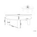 Beliani Mesa de centro AUBURN 112x46 Beliani Mesa de centro AUBURN 112x46 Branco