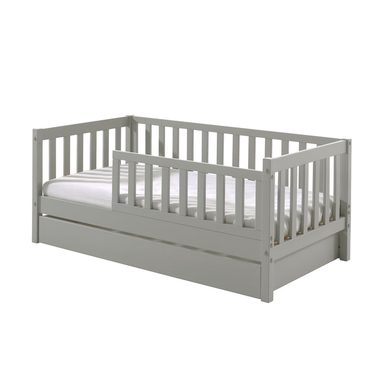 Cama vipack tod 70x140 incluindo estrado e gaveta gris