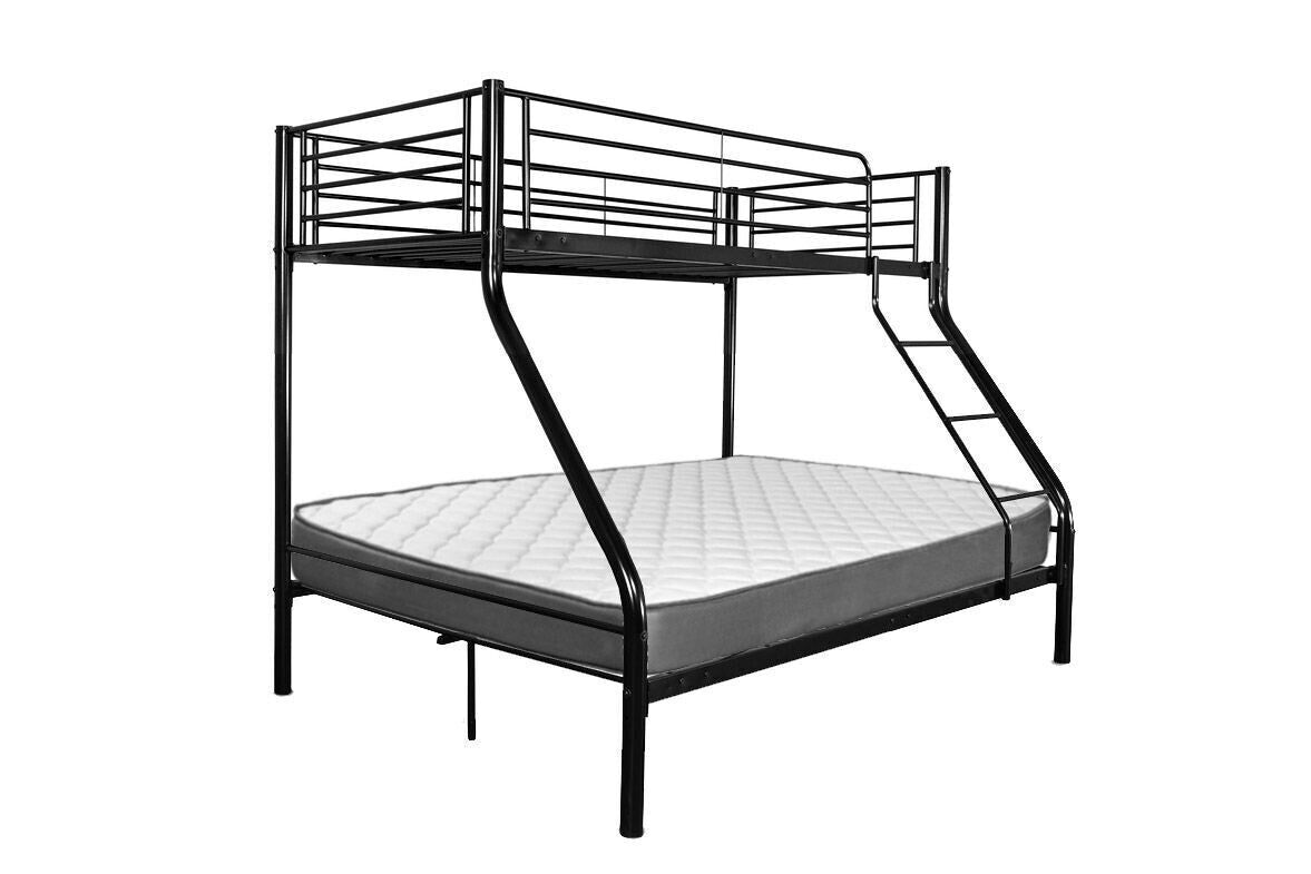 Beliche duplo metálico as121 com colchão de 135 cm