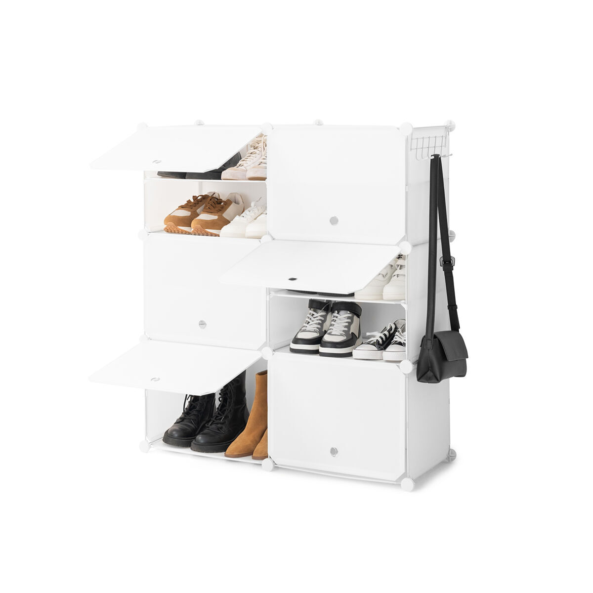 Sapateira modular portable innovagoods blanc - 28 pares