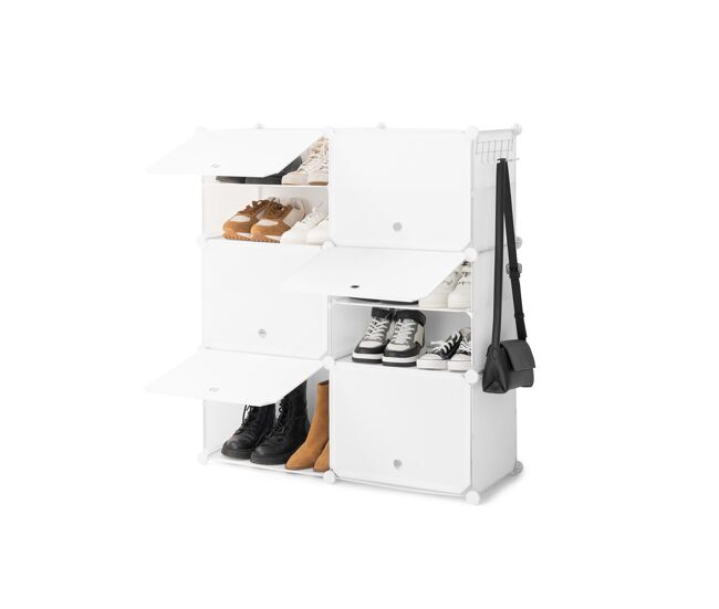 Sapateira modular portable innovagoods blanc - 28 pares