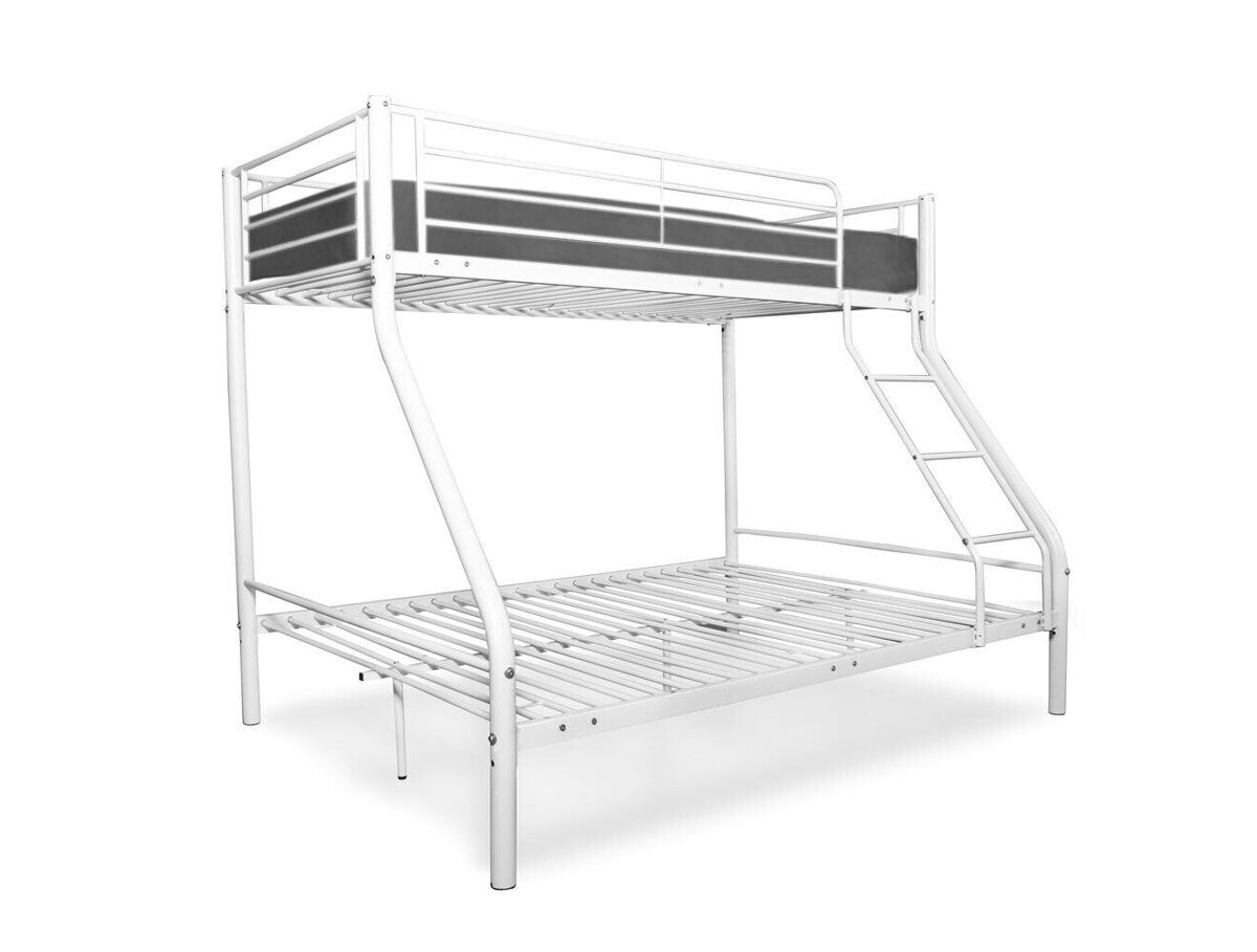 Beliche duplo metálico as121 com colchão de 90 cm