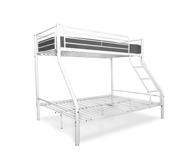 Beliche duplo metálico as121 com colchão de 90 cm