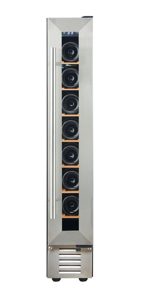 Cave de Vinho Encastre VINOBOX 7 Design Inox até 7 garrafas