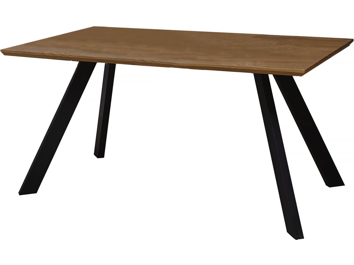 Mesa de jantar "manhattan" carvalho / noir - 160 x 90 x 75,5 cm