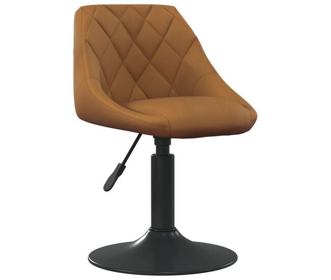 Vidaxl cadeira de jantar veludo castanho