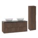 Móvel de lavatório duplo de com pedestal Siena Móvel de lavatório duplo de com pedestal Siena Madeira