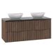 Móvel de lavatório duplo de com pedestal Siena Móvel de lavatório duplo de com pedestal Siena Madeira