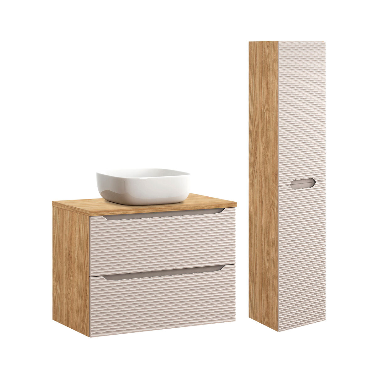 Móvel de lavatório individual de e pedestal Elora 80
