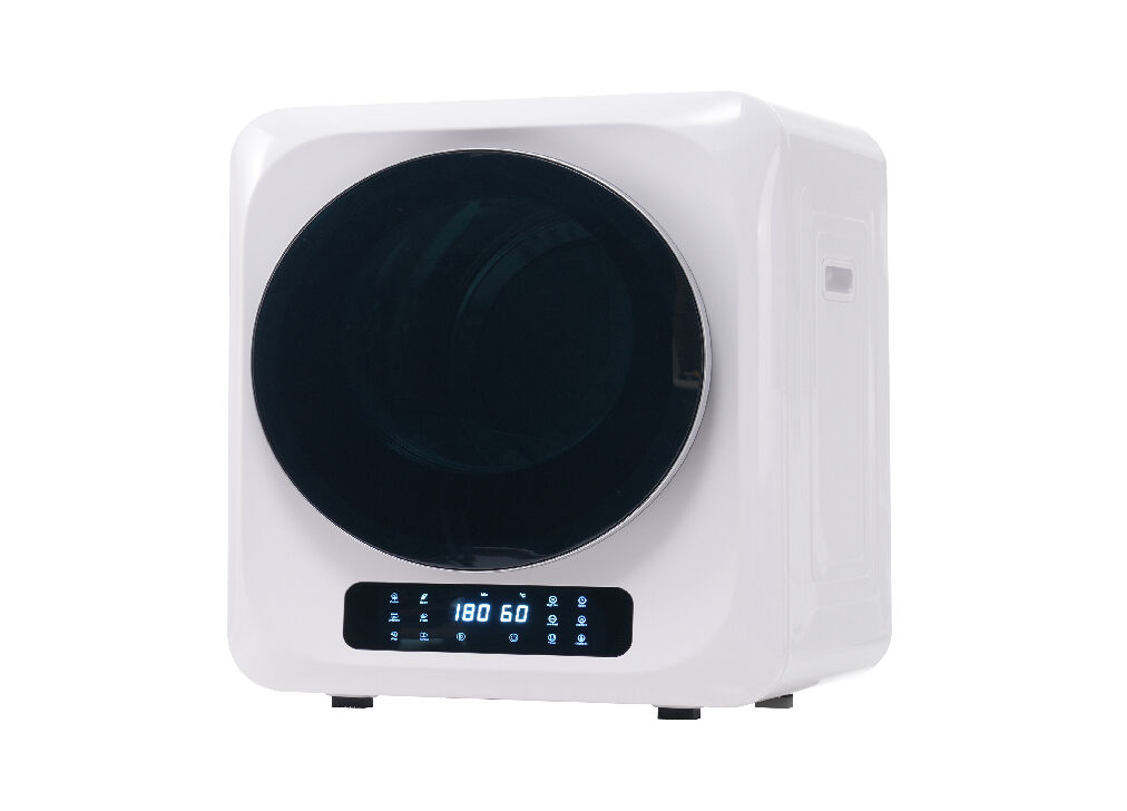 Máquinas de secar roupa 4kg evacuação de aço inoxidável com ecrã de led,montagem em parede,energética g,branco