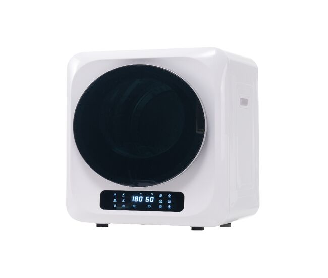 Máquinas de secar roupa 4kg evacuação de aço inoxidável com ecrã de led,montagem em parede,energética g,branco