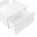 Mesa de centro retangular de painel de partículas com 2 gavetas 100x50 Mesa de centro retangular de painel de partículas com 2 gavetas 100x50 Branco
