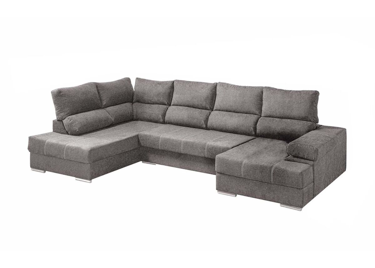 Mega sofá cama chaise longue canto itália