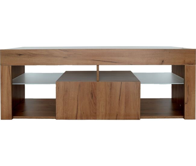 Móvel tv design em madeira "hugo" - 140 x 40 x 50 cm - castanho
