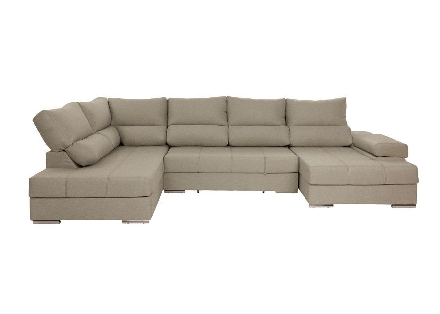Mega sofá cama chaise longue canto itália