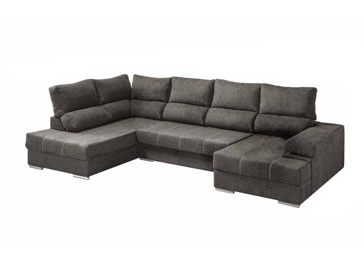 Mega sofá cama chaise longue canto itália