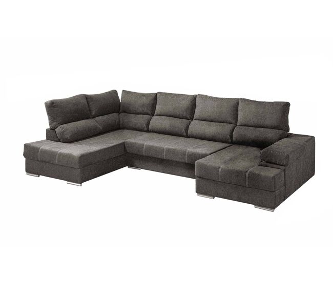 Mega sofá cama chaise longue canto itália