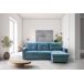 Sofá Cama Com Baú e Chaise Longue Sofá Cama Com Baú e Chaise Longue Cinza