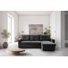 Sofá Cama Com Baú e Chaise Longue Sofá Cama Com Baú e Chaise Longue Cinza
