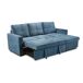 Sofá Cama Com Baú e Chaise Longue Sofá Cama Com Baú e Chaise Longue Cinza