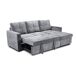Sofá Cama Com Baú e Chaise Longue Sofá Cama Com Baú e Chaise Longue Cinza