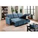 Sofá Cama Com Baú e Chaise Longue Sofá Cama Com Baú e Chaise Longue Cinza