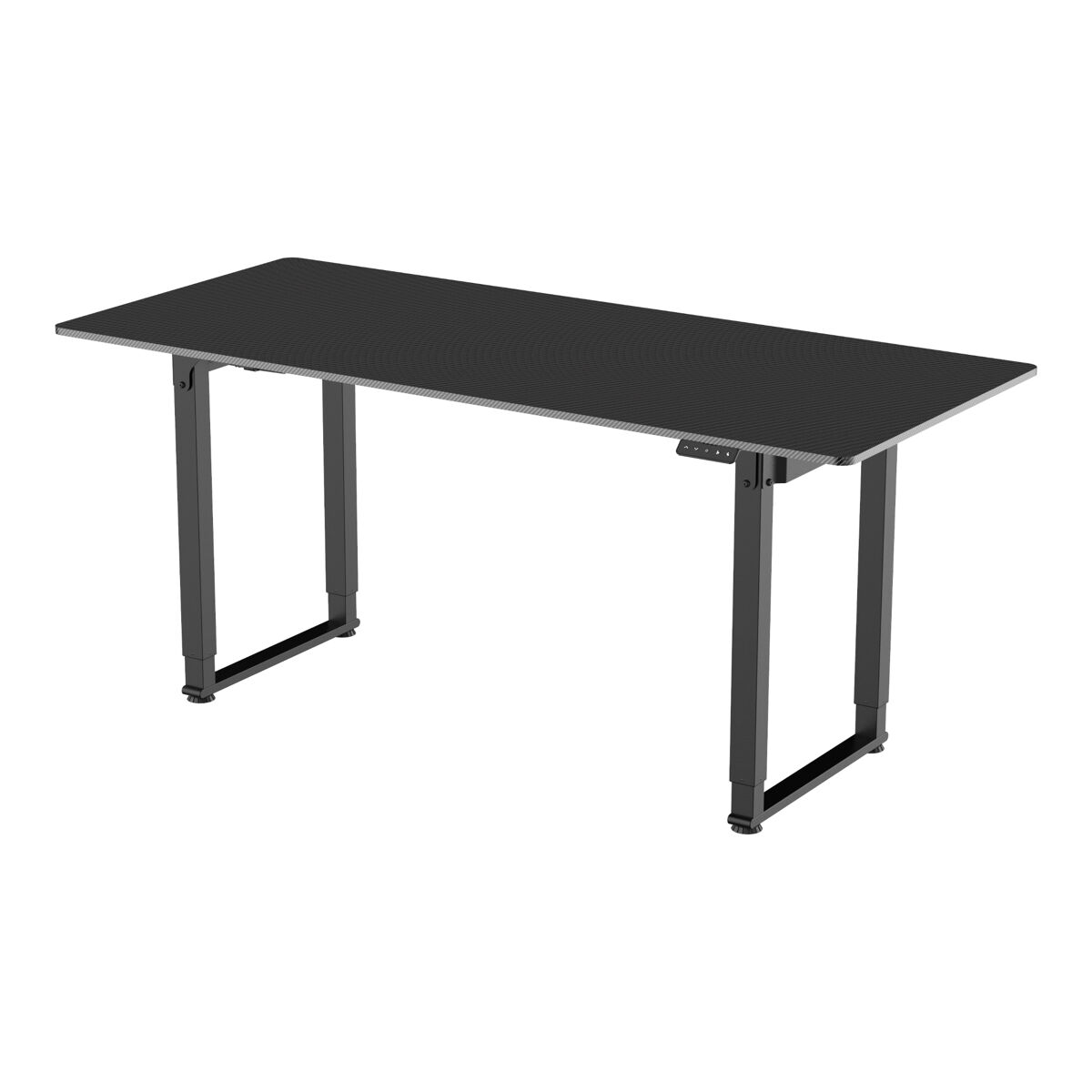 Secretária ajustável em altura kirkkonummi aglomerado 180x80cm - preto [pro.tec]