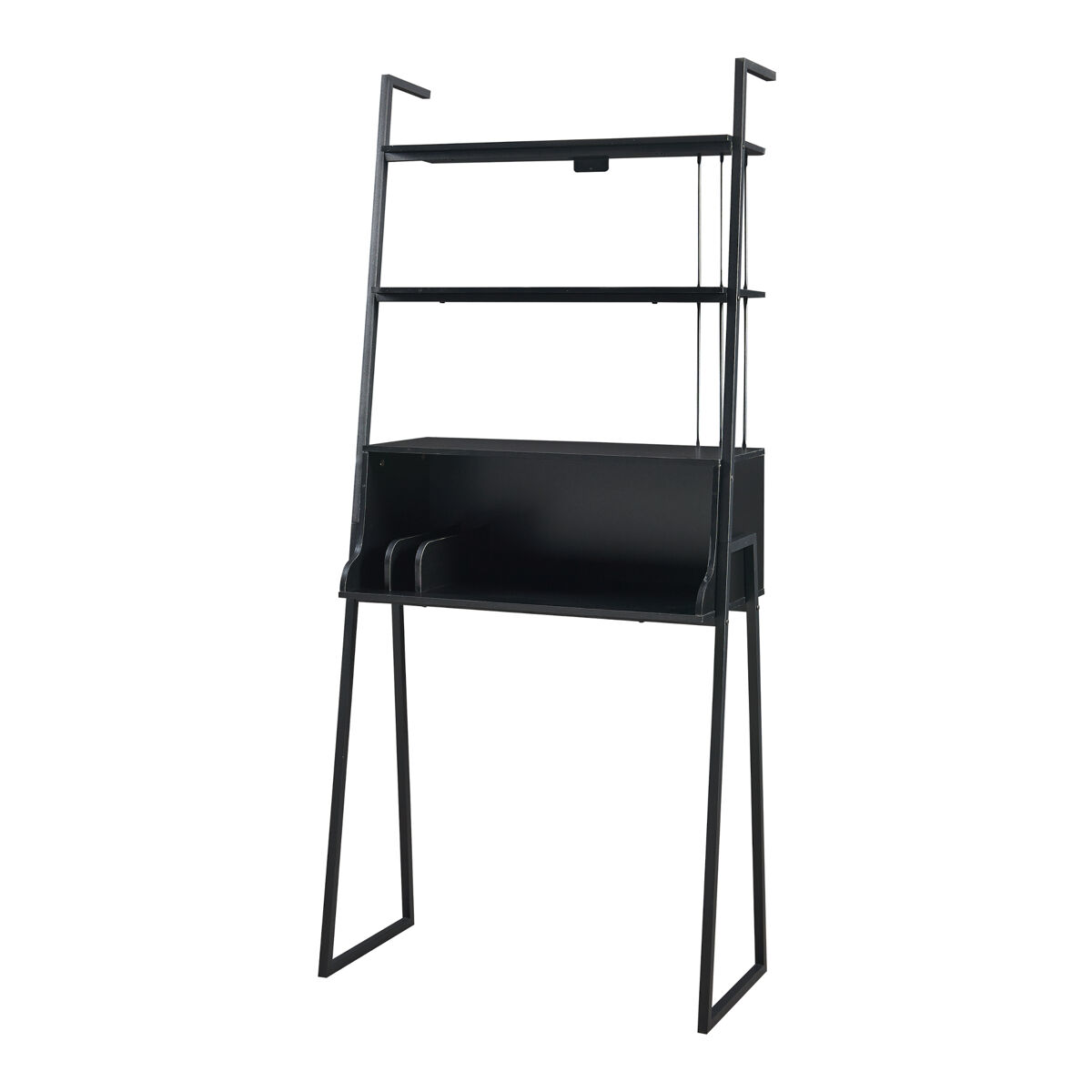 Secretária Storfjord com prateleiras em camadas