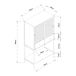 Aparador alto Tysnes com 2 portas Aparador alto Tysnes com 2 portas Carvalho