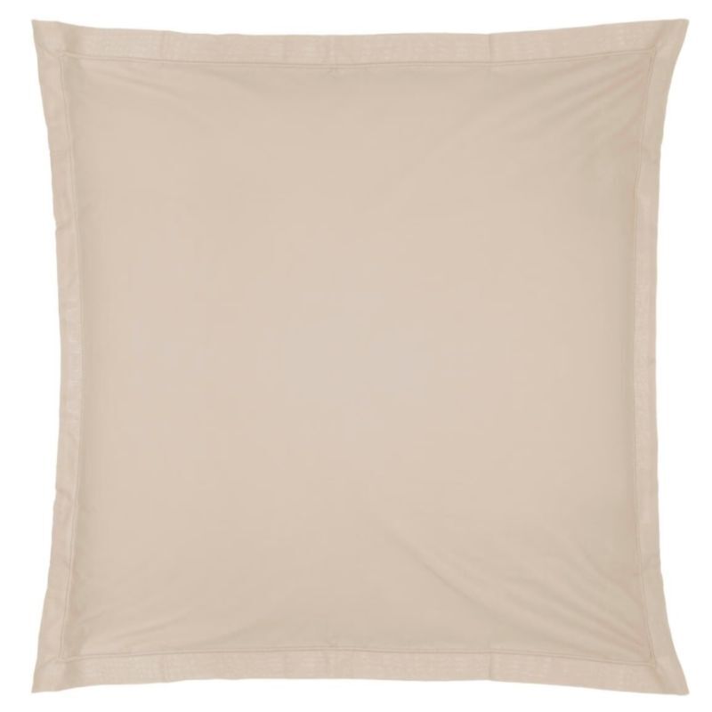 Capa de almofada algodão beige de 63x63cm