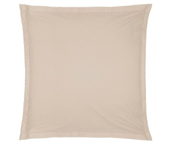 Capa de almofada algodão beige de 63x63cm