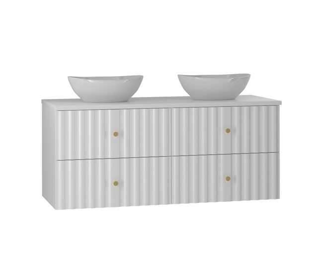 Móvel lavatório duplo 120cm izae blanc