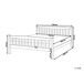 Beliani Cama Pinho GIVERNY 149x208 Beliani Cama Pinho GIVERNY 149x208 Madeira Clara