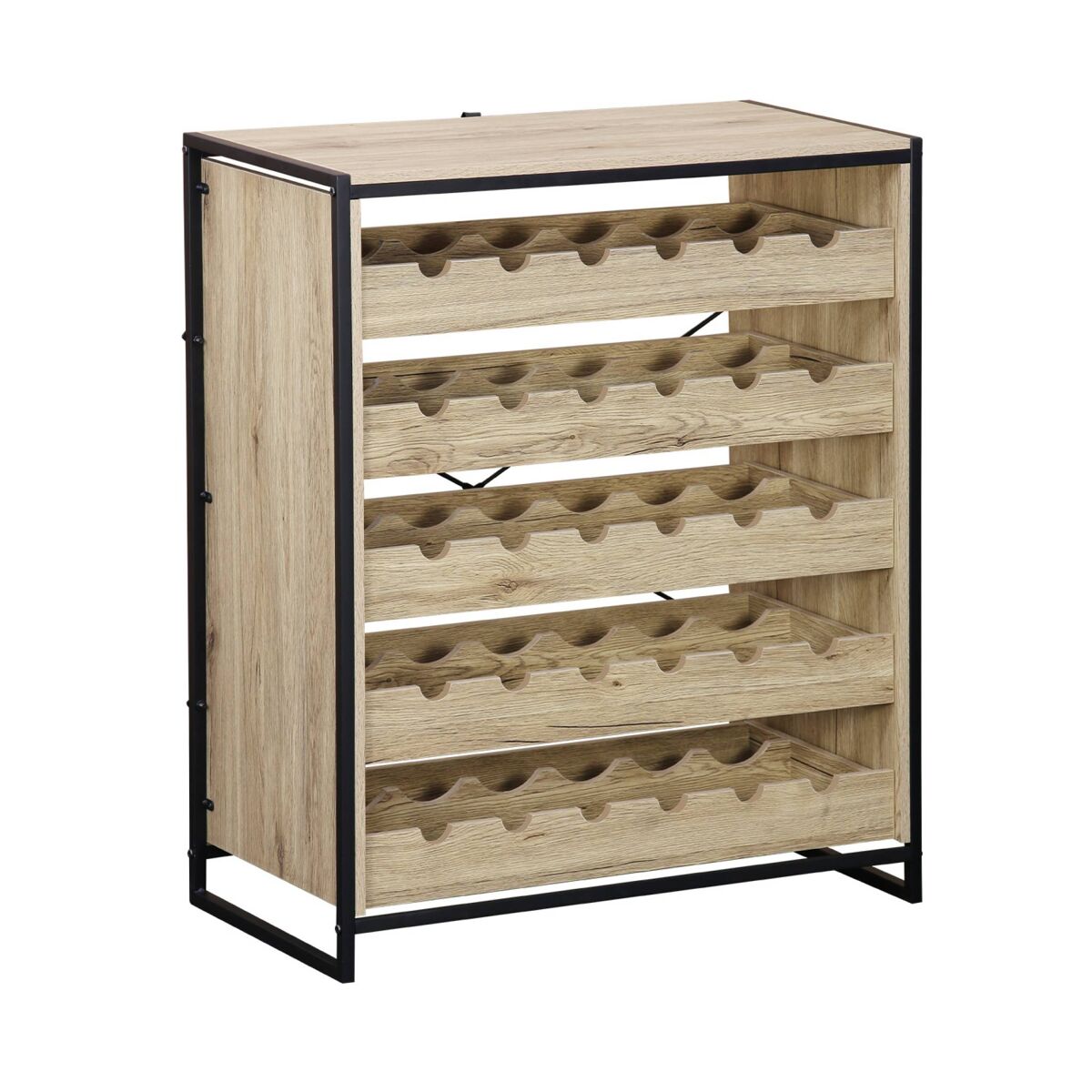 Garrafeira, Loft, 5 prateleiras, 5 gavetas