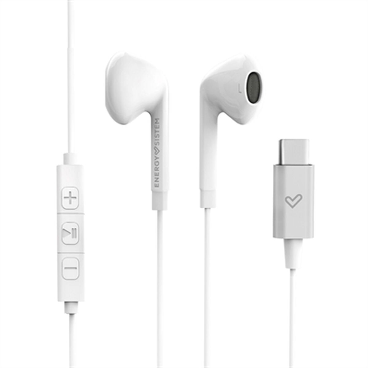 Écouteurs com microfone energy sistem smart 2 usb-c - blanc